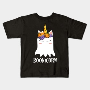 Ghost Unicorn Boonicorn Halloween Costume Kids T-Shirt